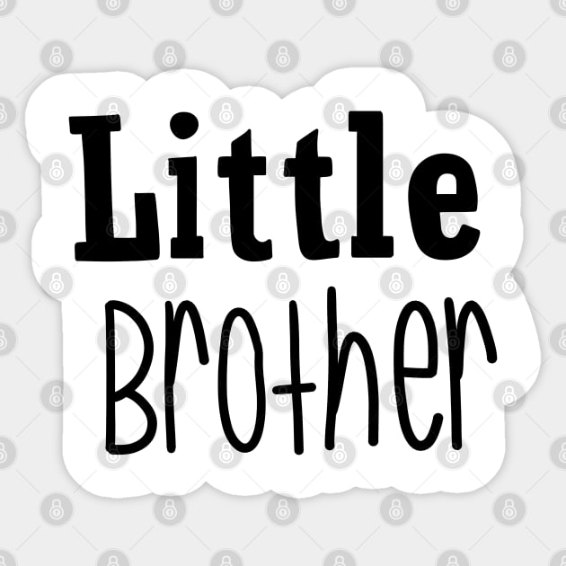 Little Brother Little Brother Black Sticker by tekolier